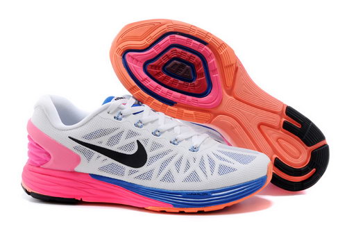 Nike Lunarglide 6 Trainers Women White Pink Black Discount